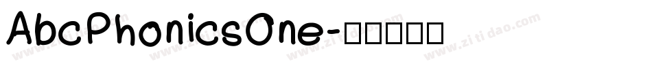 AbcPhonicsOne字体转换