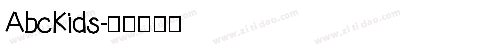 AbcKids字体转换
