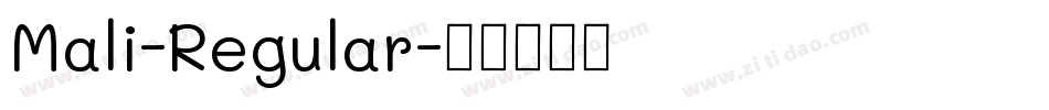 Mali-Regular字体转换