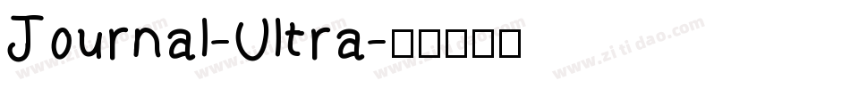 Journal-Ultra字体转换