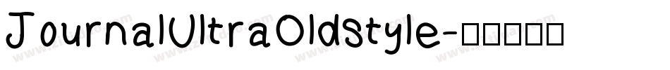 JournalUltraOldstyle字体转换