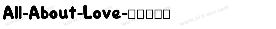 All-About-Love字体转换