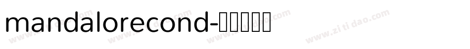 mandalorecond字体转换