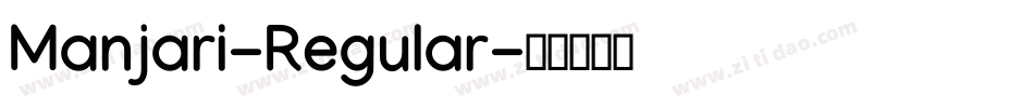 Manjari-Regular字体转换