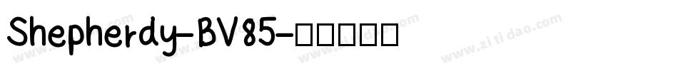 Shepherdy-BV85字体转换