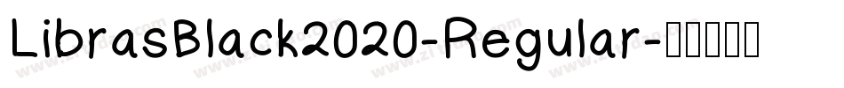 LibrasBlack2020-Regular字体转换