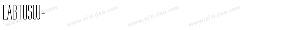 LABTUSW字体转换