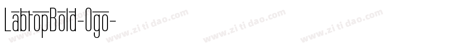 LabtopBold-Ogo字体转换