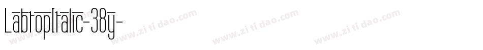 LabtopItalic-38y字体转换