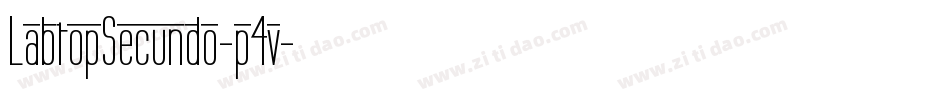 LabtopSecundo-p4v字体转换