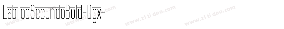 LabtopSecundoBold-Dgx字体转换