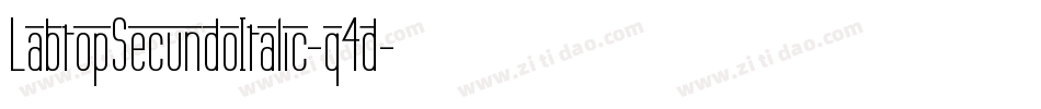 LabtopSecundoItalic-q4d字体转换
