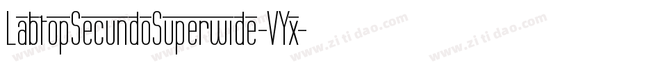 LabtopSecundoSuperwide-VYx字体转换