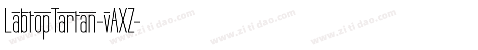 LabtopTartan-vAXZ字体转换