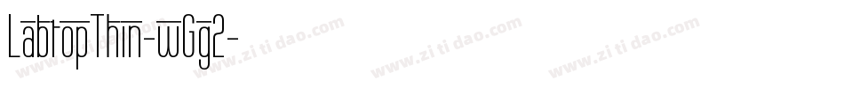LabtopThin-wGg2字体转换
