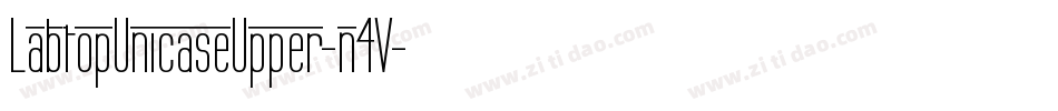 LabtopUnicaseUpper-n4V字体转换