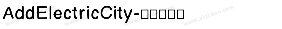 AddElectricCity字体转换