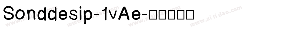 Sonddesip-1vAe字体转换