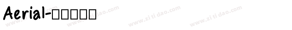 Aerial字体转换