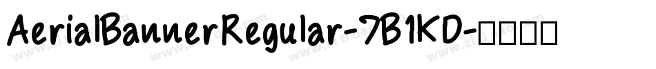 AerialBannerRegular-7B1KD字体转换