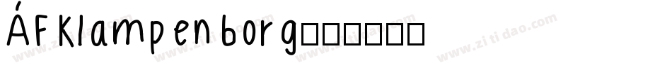 AFKlampenborg字体转换