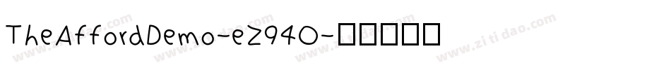 TheAffordDemo-eZ94O字体转换