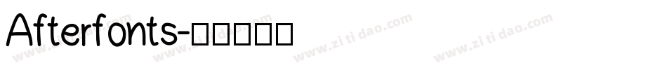 Afterfonts字体转换