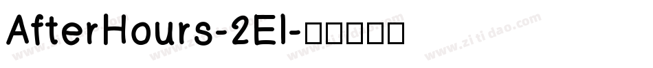 AfterHours-2El字体转换