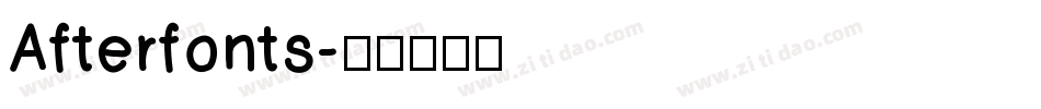Afterfonts字体转换