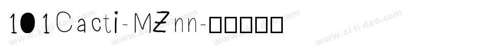 101Cacti-MZnn字体转换