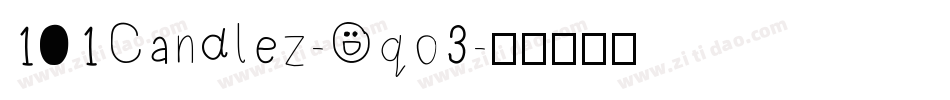 101Candlez-Oqo3字体转换