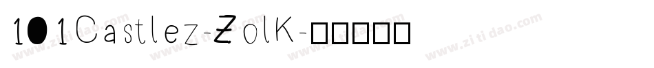 101Castlez-ZolK字体转换