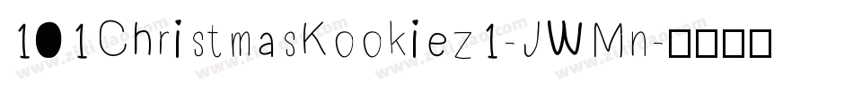 101ChristmasKookiez1-JWMn字体转换