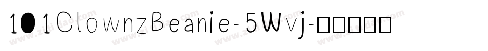 101ClownzBeanie-5Wvj字体转换