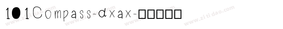101Compass-dxax字体转换