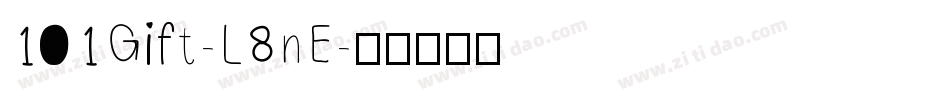 101Gift-L8nE字体转换