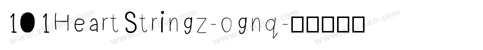 101HeartStringz-ognq字体转换