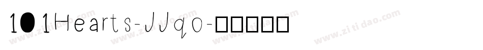101Hearts-JJqo字体转换