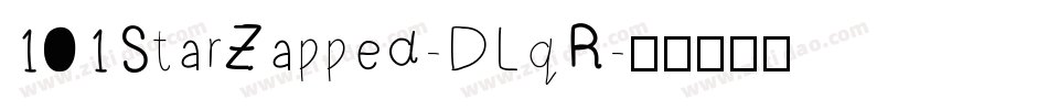101StarZapped-DLqR字体转换