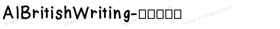 AIBritishWriting字体转换