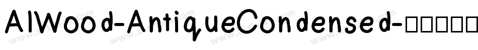 AIWood-AntiqueCondensed字体转换