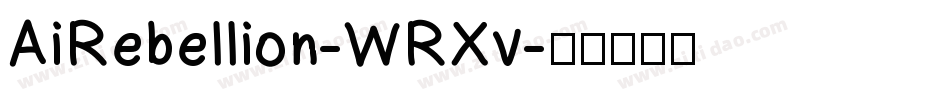 AiRebellion-WRXv字体转换