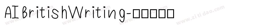 AIBritishWriting字体转换