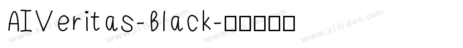 AIVeritas-Black字体转换