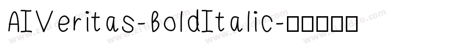 AIVeritas-BoldItalic字体转换