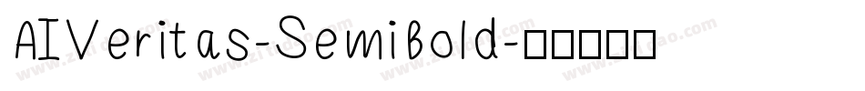 AIVeritas-SemiBold字体转换