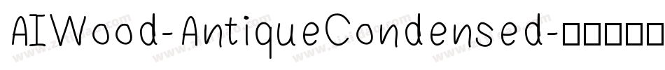 AIWood-AntiqueCondensed字体转换