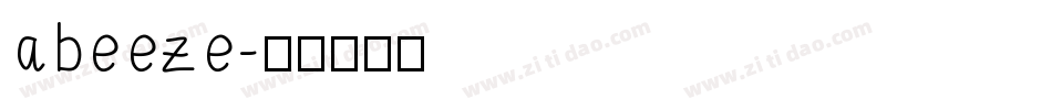 abeeze字体转换