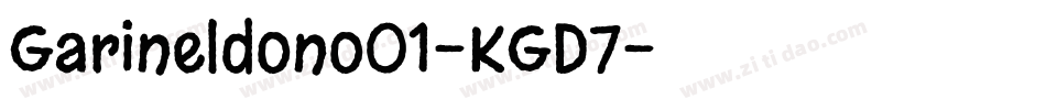 Garineldono01-KGD7字体转换
