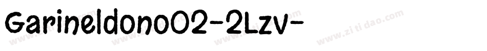 Garineldono02-2Lzv字体转换